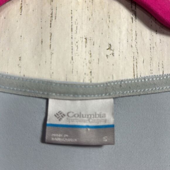 Columbia Light Blue Drawstring Waist Active T Shirt Dress Outdoor Sporty Size S - Picture 7 of 14